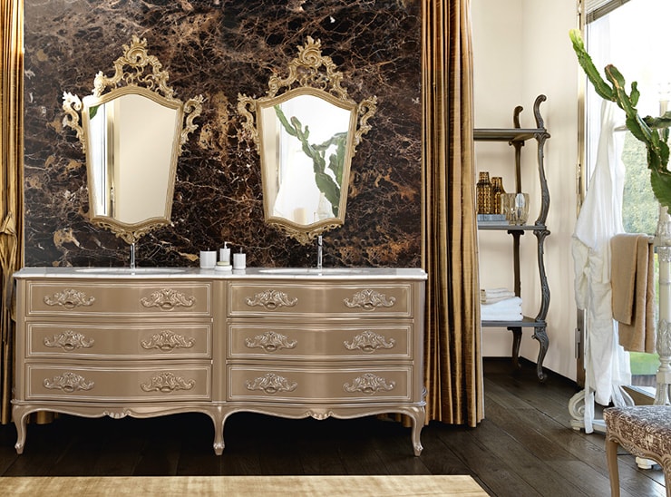 Лучшая итальянская роскошная мебель для ванной комнаты. Посетите наш веб-сайт и найдите эксклюзивную итальянскую мебель в стиле. Лучшая мебель ручной работы для ванной комнаты для вашего дома.